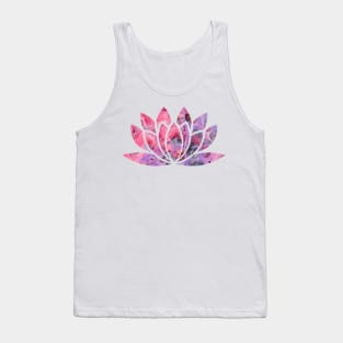 Pink Purple Lotus Tank Top